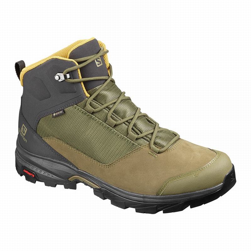 Salomon Singapore Mens Hiking Boots - OUTWARD GORE-TEX Olive | 27863-ZTUV